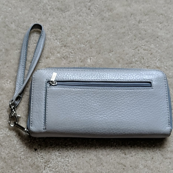 logan rfid zip around clutch